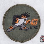 #1516 - Original Canadian Air Force 433 ETAC CF-18 Pilot Squadron Patch – Bagotville Base – Velcro Backing