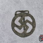#1800 - NSDAP Sympathizer Badge – Openwork Swastika Variant with Unusual Clasp (Possibly Excavated)
