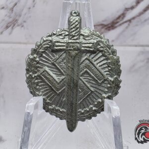 #2020 - Tinnie – NSKOV (War Wounded Veterans' Organization) – Sword & Swastika Design – Code "0.1"