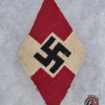 #1632 - Hitler Youth (Hitlerjugend) Cloth Diamond Insignia - Original