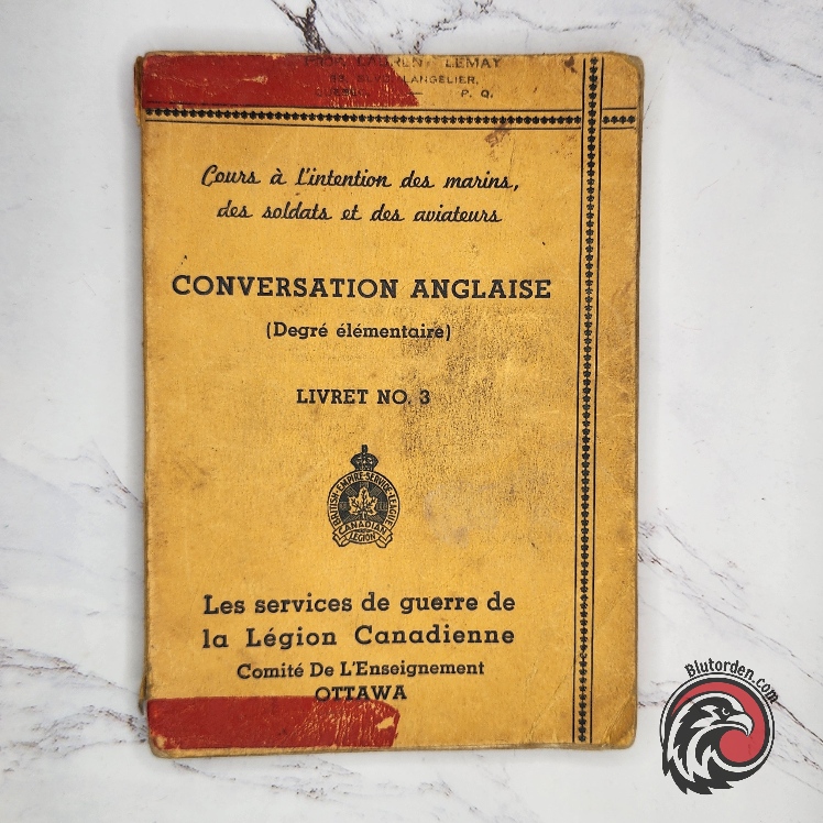 #1346 - Conversation Anglaise" – Training Booklet for Canadian Military (WWII)