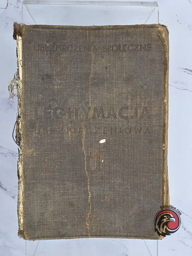 #1746 - Polish Medical Insurance Booklet (Legitymacja Ubezpieczeniowa) – With Photographs – 1940s–1950s