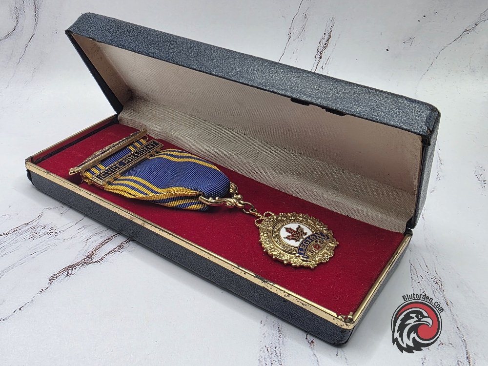 #2457 – Royal Canadian Legion Past Officer Medal – 1st Vice President – Named & Boxed