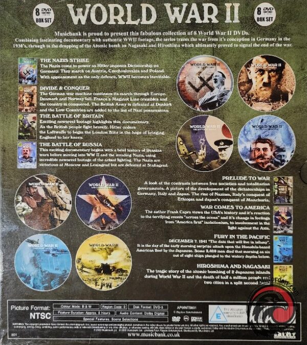 #0915 – World War II – Deluxe 8 DVD Collector’s Edition Documentary Set ...