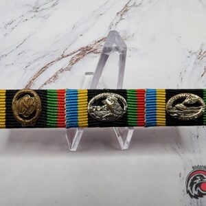 #1169 - German Post-War Ribbon Bar – Bundeswehr / Civil Service Combination – 3 Place