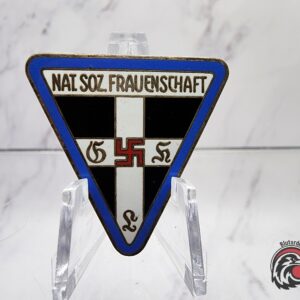 #1172 - NS Frauenschaft Membership Badge – Blue Border (Orts Level) – RZM M1/13 (Gustav Brehmer)