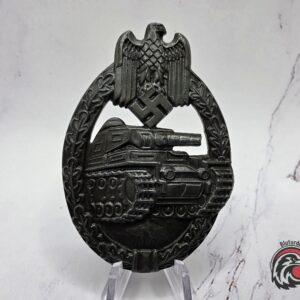 #1340 - Panzer Assault Badge in Bronze – R.S. Marked (Rudolf Souval)