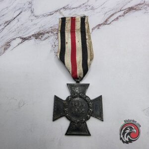 #2377 - Hindenburg Cross for Next of Kin 1914–1918 – Maker Marked “48 R.V. Pforzheim”