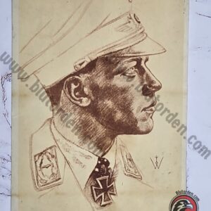 #1638 – W. Willrich Knight's Cross Recipient Portrait VDA Postcard (January 1942)