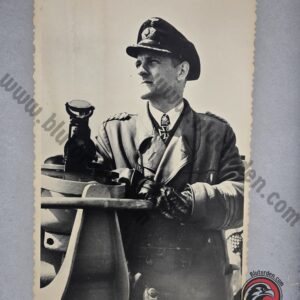 #1649 – German WWII Kriegsmarine Officer Wearing the Knight's Cross – Original Photograph