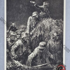 #2187 – "Stoßtrupp" (Assault Troop) by Wilhelm Sauter – WWI German Military Postcard