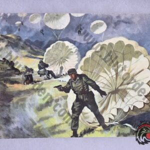 #2215 – NSKOV "Fallschirmjäger Landen auf Kreta" (Crete Airborne Assault) Postcard