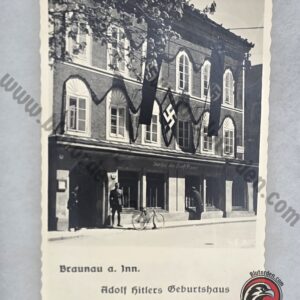 #2224 – NSDAP Adolf Hitler Birth House Real Photo Postcard – Braunau am Inn – Eduard Doppler