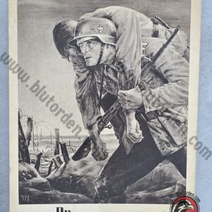 #2226 – "Nicht DU bist der Maßstab! Sondern die Front!" Krakau NSDAP Generalgouvernement Special Cancellation Postcard (1943)