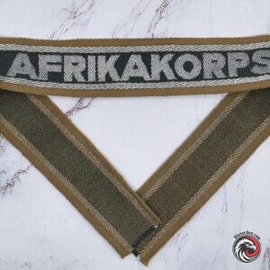 #2740-0082 – German WWII Heer “AFRIKAKORPS” BeVo Cuff Title – Unissued